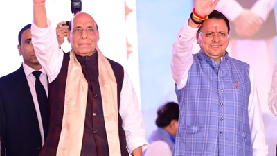 ‘He should be called Dhurandhar Dhami’: Defense Minister Rajnath Singh on completion of 4 years of Uttarakhand government. india news