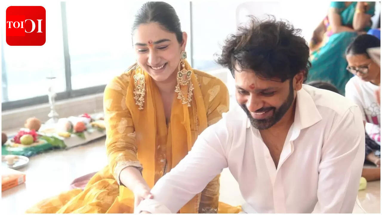 Rahul Vaidya and Disha Parmar buy a new house; Share photos from their “Grah Pravesh” ceremony.