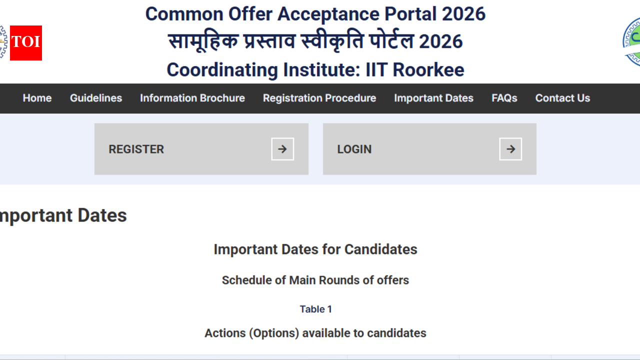 GATE COAP 2026 schedule released: Round 1 to start from May 11; Check important dates here