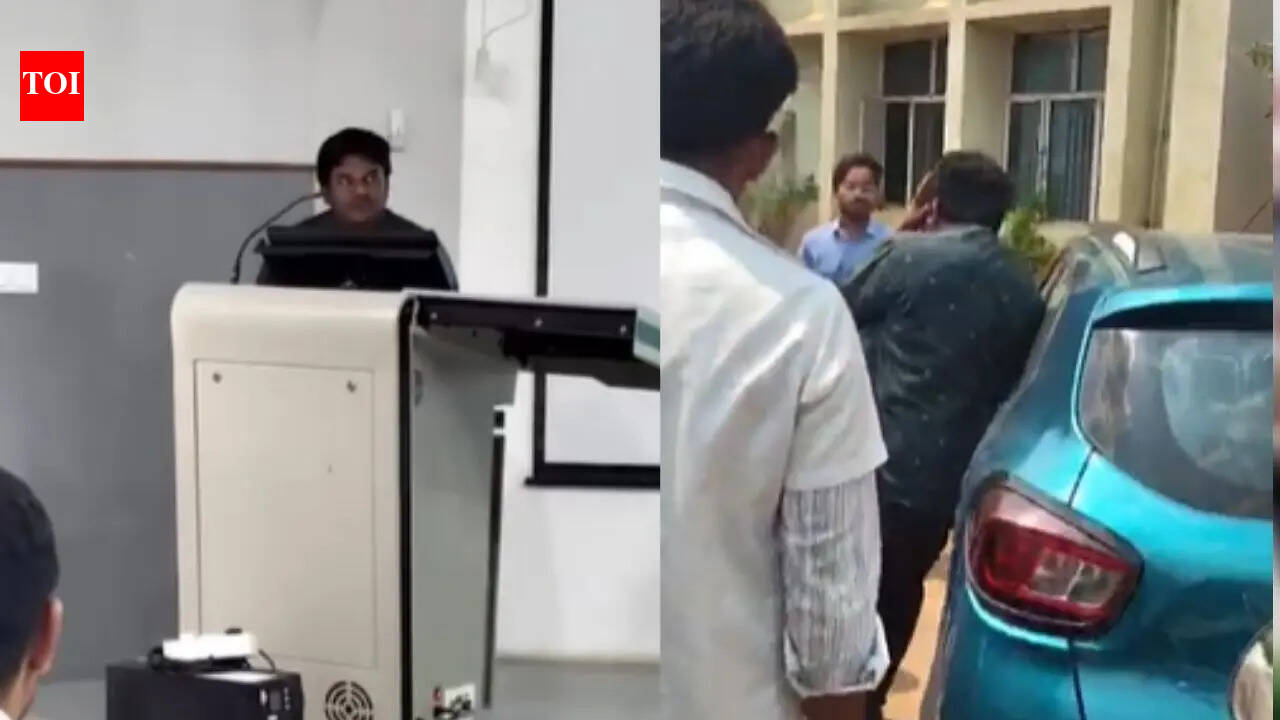 Bengaluru Professor News: ‘Didn’t you say I love you?’: Bengaluru professor proposes to girl in class; Student hits him with slippers, video goes viral. bengaluru news