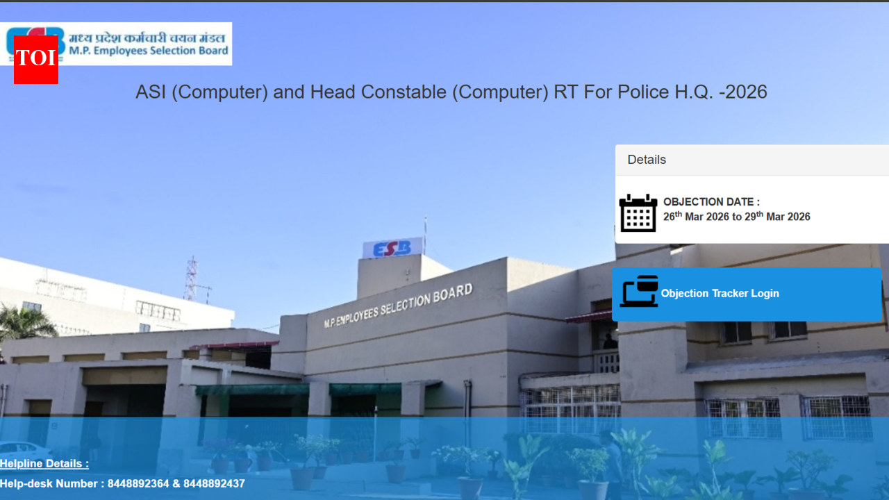 MPESB ASI/HC Answer Key Released: Check Direct Link to Download