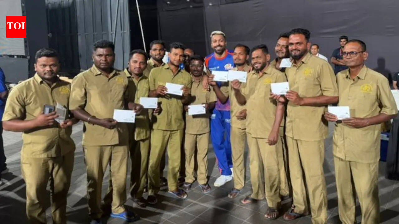 Hardik Pandya won hearts by keeping his promise, gave reward to Wankhede groundstaff. cricket news