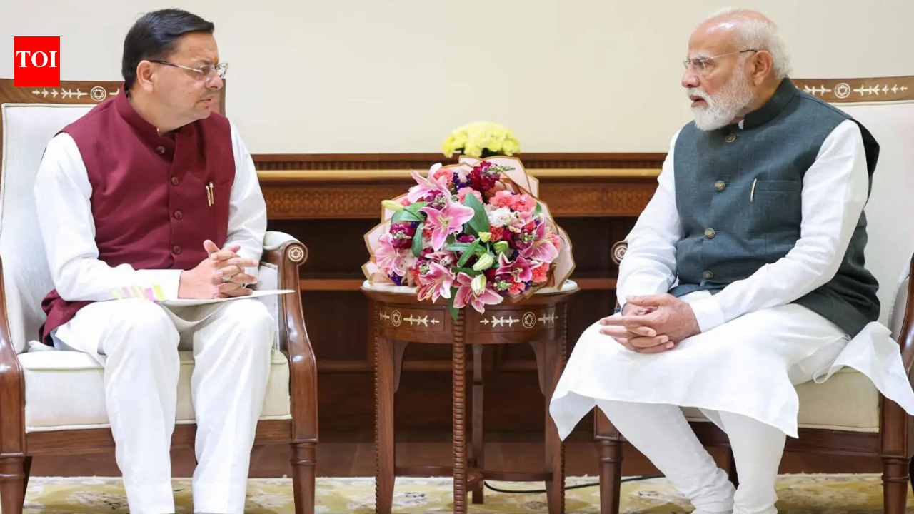 Uttarakhand Chief Minister Dhami met PM Modi, discussed development and major projects. india news
