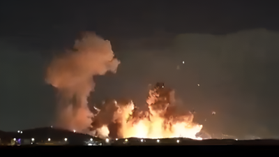Trump shares video of massive explosions in Isfahan, Iran after US-Israeli attacks; Bunker-busters were used?