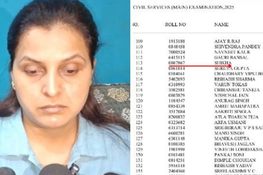 सिर्फ नाम देखा, रोल नंबर नहीं… यूपीएससी में 113वीं रैंक का दावा निकला गलत, बुलंदशहर की शिखा की बड़ी गलती
