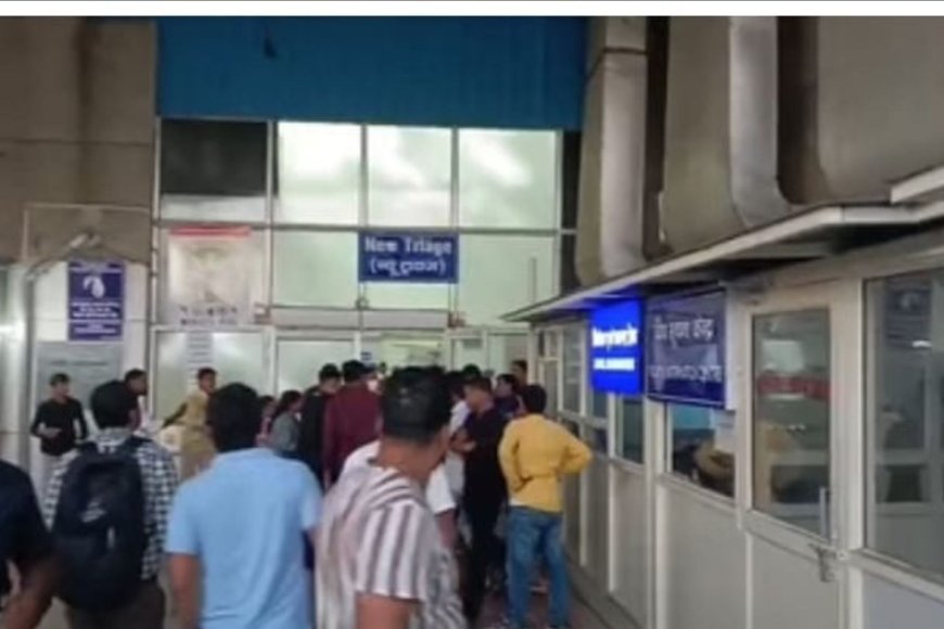 लखनऊ के लोहिया अस्पताल में मरीज की मौत पर हंगामा, परिजनों ने की तोड़फोड़ और मारपीट