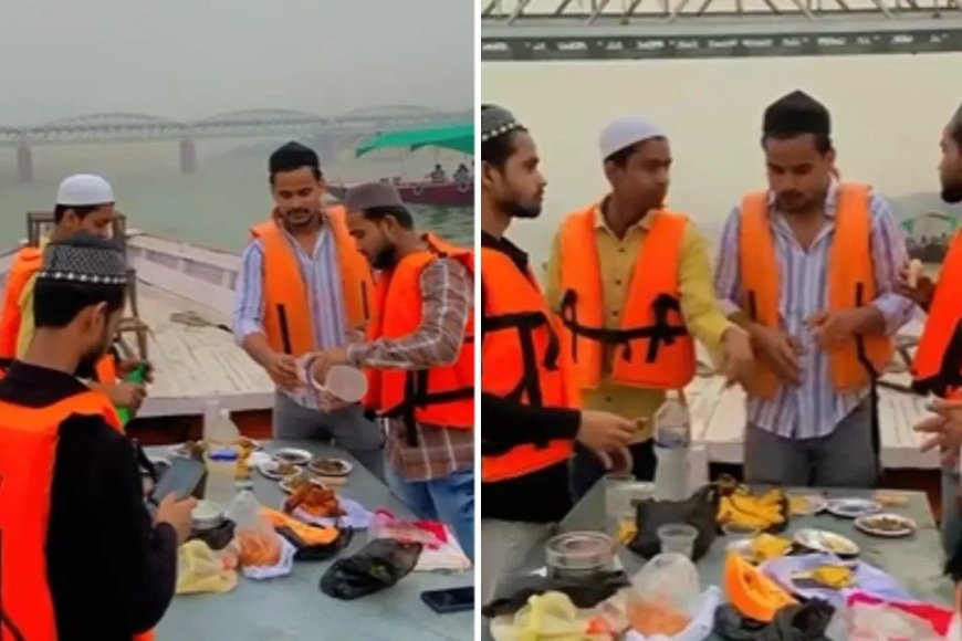 वाराणसी में बीच गंगा में नाव पर इफ्तार पार्टी में बवाल, बिरयानी की हड्डियां नदी में फेंकने पर 14 के खिलाफ FIR