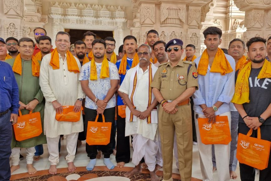 आईपीएल से पहले लखनऊ सुपर जाइंट्स ने अयोध्या में किए रामलला के दर्शन, मांगा जीत का आशीर्वाद.