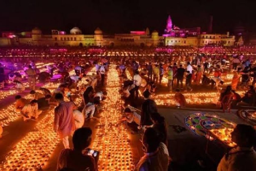 रामनवमी से पहले अयोध्या में भव्य रोशनी, जगमगाया शहर