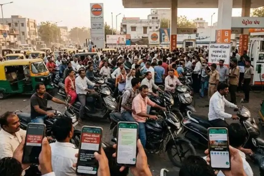 अमेठी में पेट्रोल पंपों पर अफवाहों से मची होड़, लंबी कतारों से बढ़ी दिक्कतें