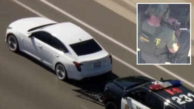 US policeman caught swiping on dating app during SWAT standoff after high-speed chase with armed suspect