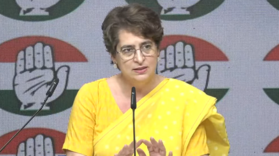 ‘Black day for Centre, they got a shock for the first time’: Priyanka on defeat of delimitation bill. india news