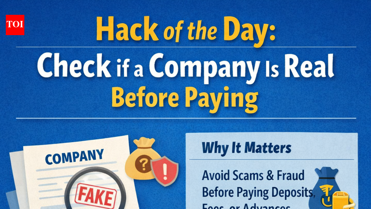 Today’s Hack: Check if a Company is Genuine Before Paying