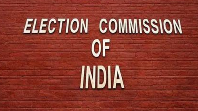 Election Commission officials ‘caught on camera’ with BJP material. india news