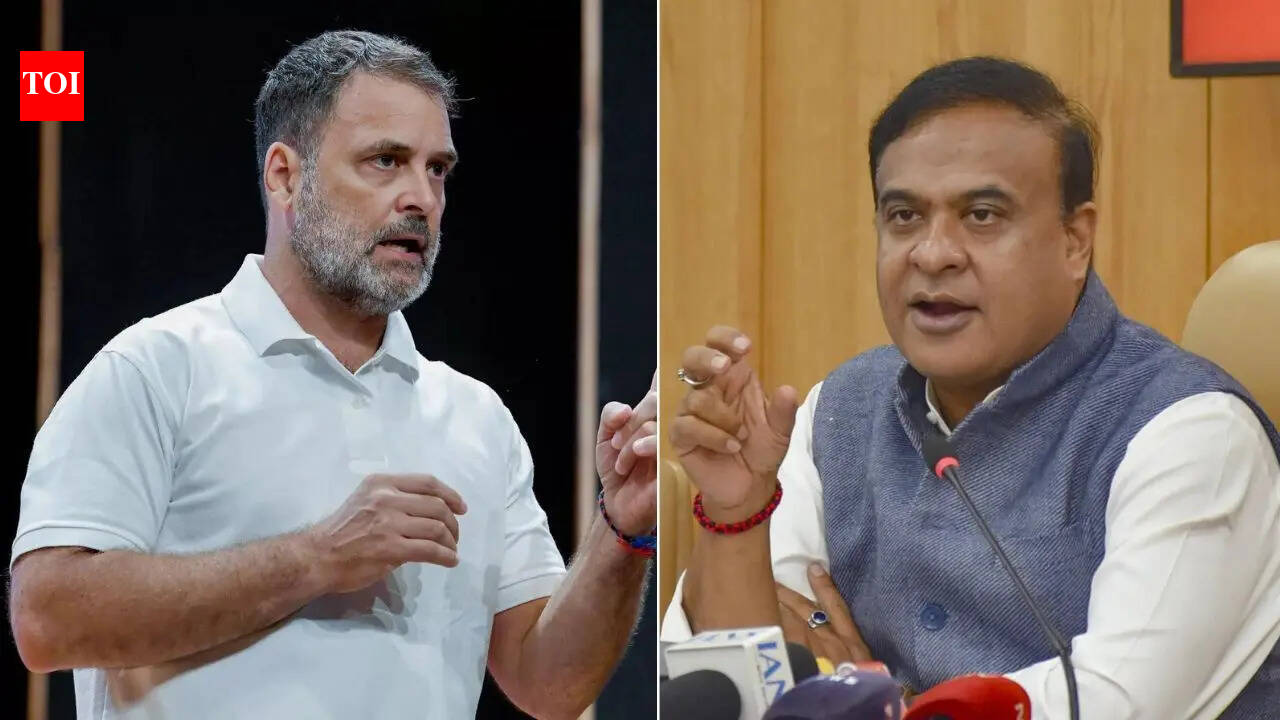 ‘CM who spreads hatred’: Rahul Gandhi criticizes Himanta Biswa at Assam election rally. india news