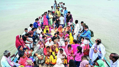 BSF opens Assam gates for families living across Bangladesh border fence to vote. india news