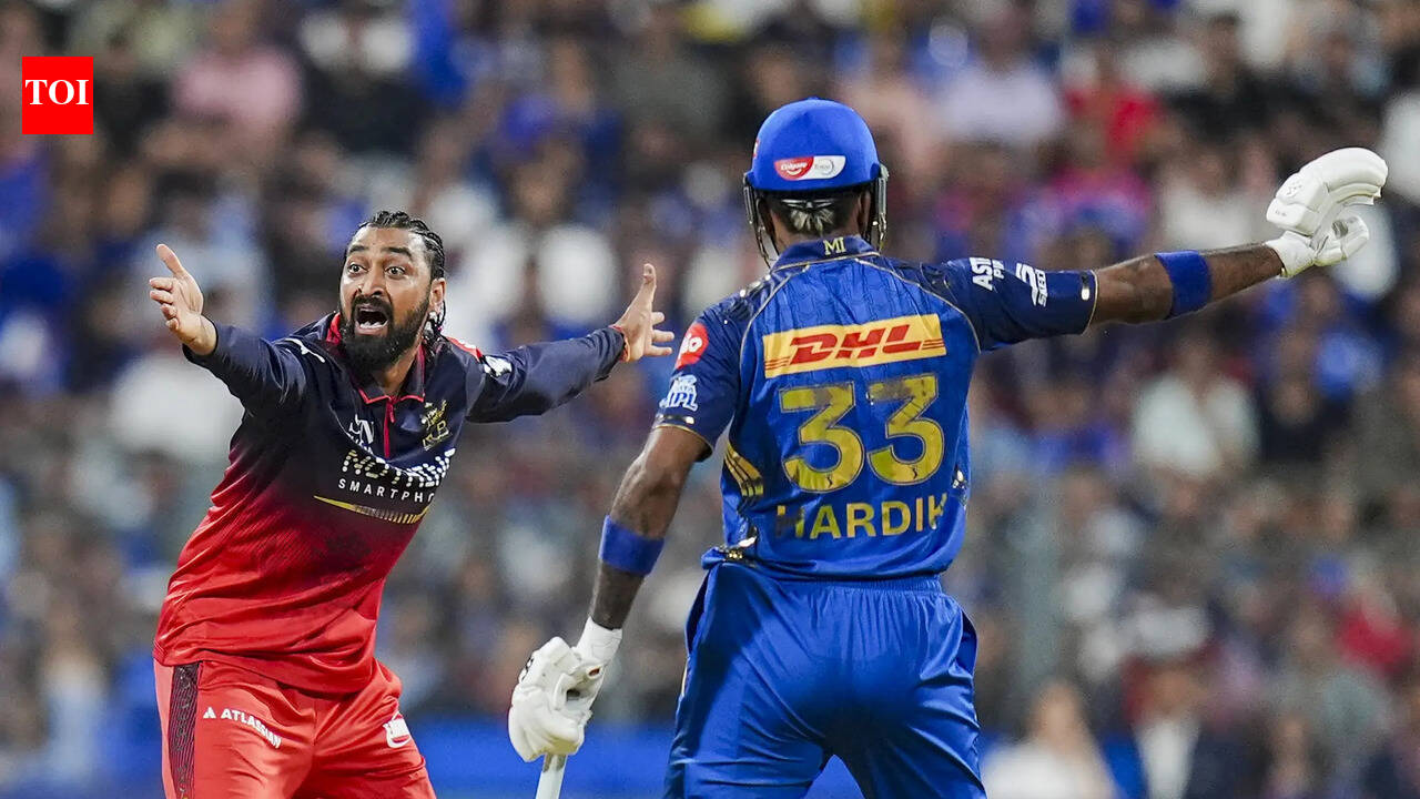 ‘One Pandya had to win’: Krunal Pandya enjoys RCB’s win over MI at Wankhede | cricket news