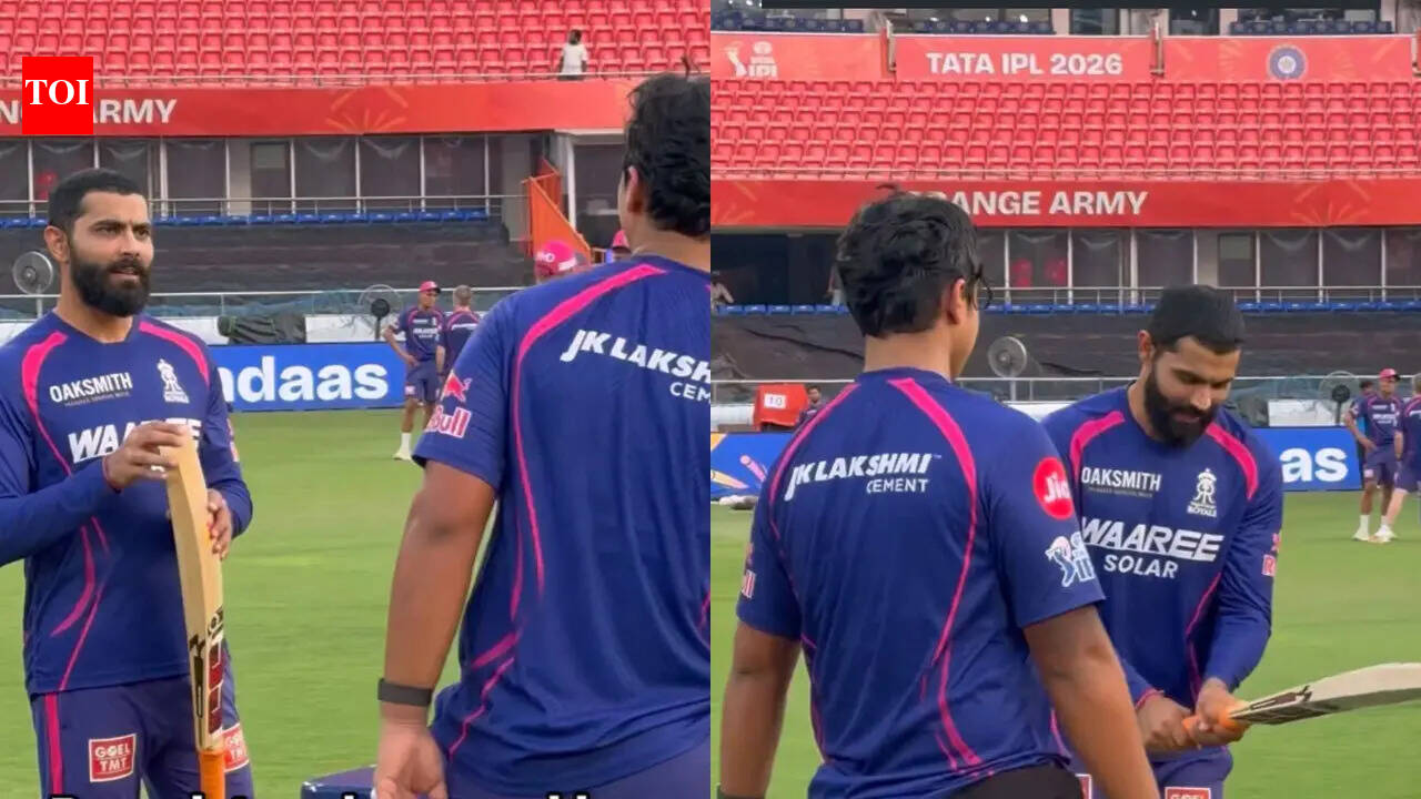 Ravindra Jadeja inspected Vaibhav Suryavanshi’s bat, asked ‘You have made this happen…’ – Watch | cricket news