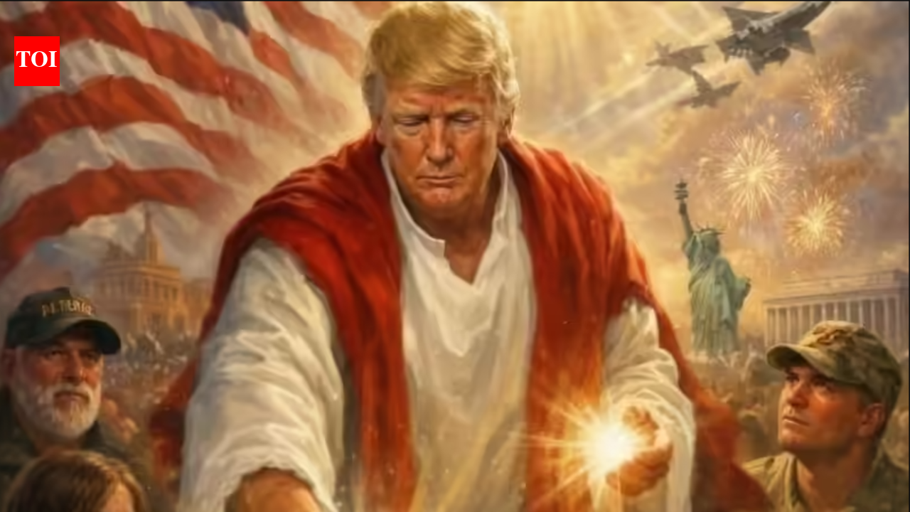 Trump removes post of AI image depicting him as Jesus Christ