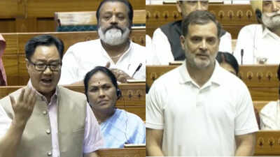 ‘Government is taking away their power’ vs ‘Why did Rajiv Gandhi protest’: Rahul-Rijiju clash over OBCs during women’s quota-delimitation debate | india news