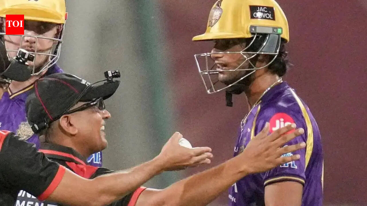 Angkrish Raghuvanshi: IPL 2026: ‘Misuse of cricket equipment’ – Angkrish Raghuvanshi fined after controversial dismissal in LSG vs KKR match | cricket news