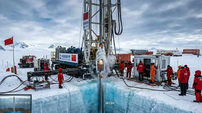 China Antarctic Drilling: China drilled 3413 meters through Antarctic ice to reach the hidden waters of Kilin Lake. world News