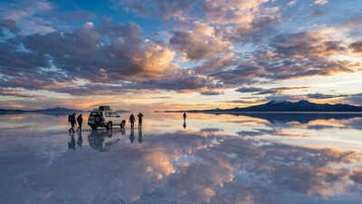 How rain turns the salt desert in Bolivia into the world’s largest mirror world News
