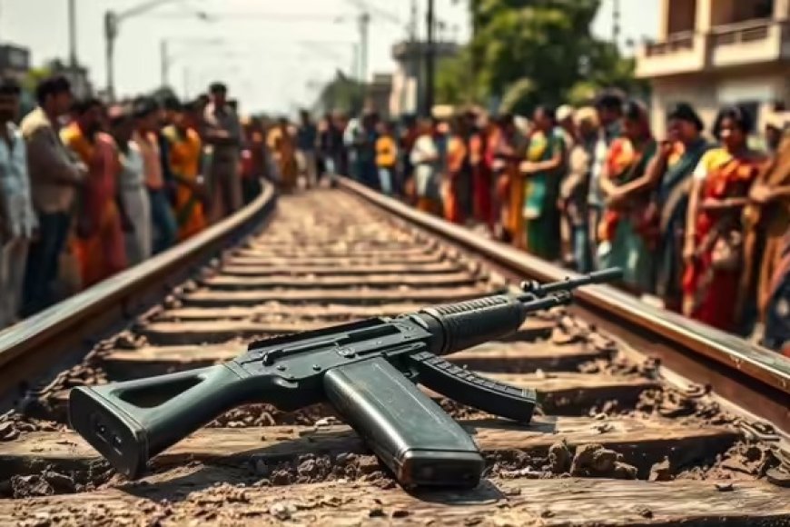वाराणसी में रेलवे ट्रैक पर एके-47 मिलने से मचा हड़कंप, सीआरपीएफ यूनिट ने निकाली राइफल