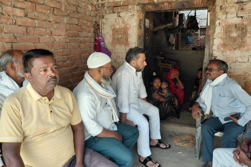 सऊदी अरब में युवक की मौत, अयोध्या में परिजनों से मिले सपा नेता, शव भारत लाने का दिया आश्वासन