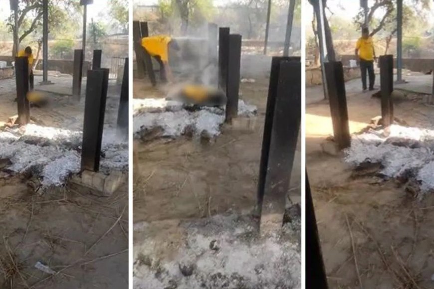 रात के सन्नाटे में श्मशान घाट पहुंचा युवक, जलती चिता पर लेटकर कर ली आत्महत्या…लोग बोले- तंत्र-मंत्र का मामला