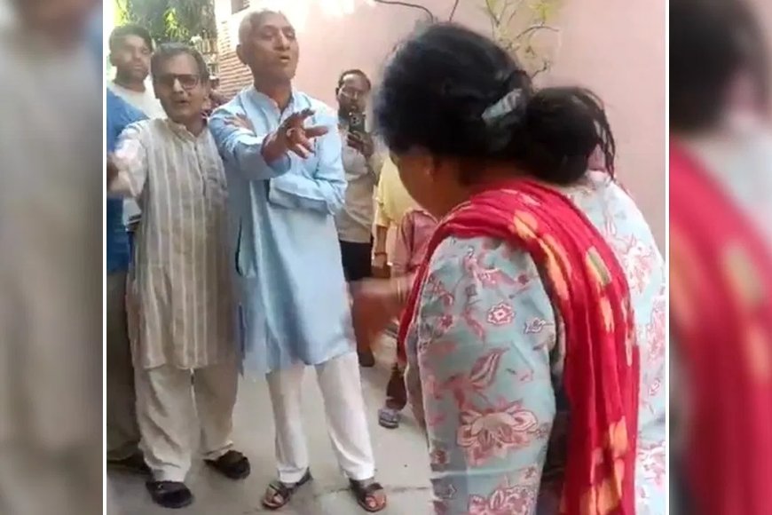 बागपत में आवारा कुत्तों को लेकर बड़ा विवाद, नगर पालिका टीम से भिड़ी महिला