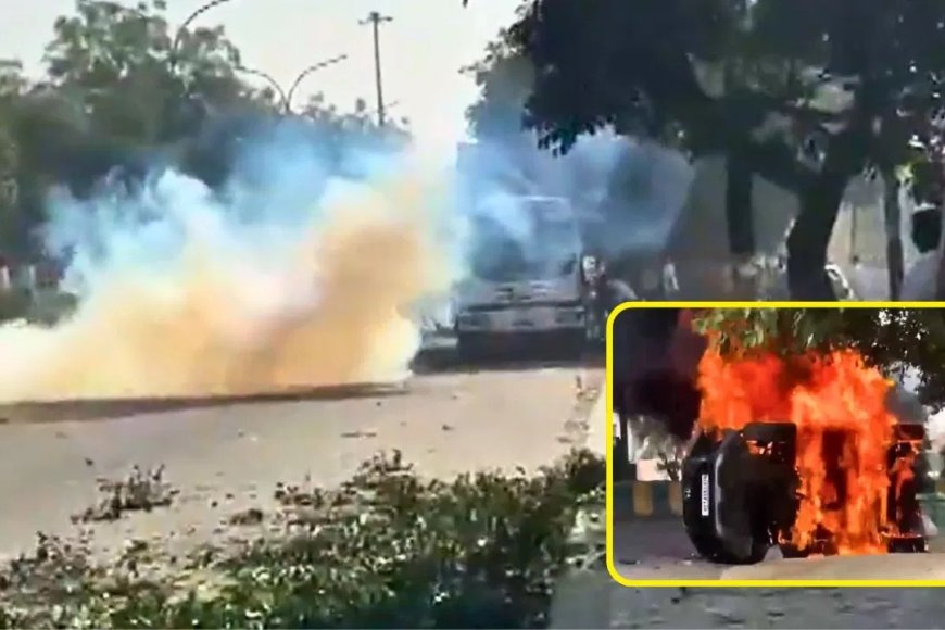 वेतन बढ़ोतरी की मांग को लेकर भड़के कर्मचारी, पुलिस से झड़प…गाड़ियां फूंकीं, आंसू गैस से काबू पाया गया