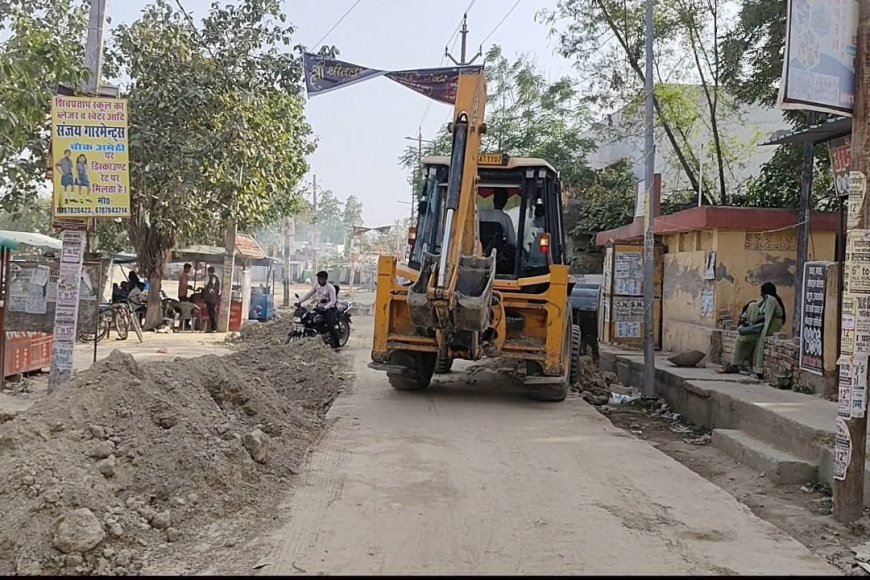 अमेठी में नवनिर्मित आरसीसी सड़कों पर भ्रष्टाचार का आरोप, चौड़ाई कम होने से बढ़ी दिक्कतें