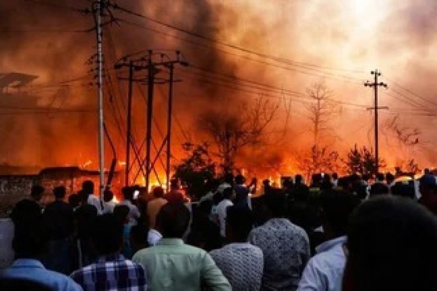 लखनऊ के विकास नगर में भीषण अग्निकांड, दो मासूम बहनों की जलकर मौत