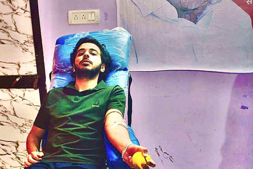 अयोध्या में रक्तदान शिविर, युवाओं में दिखा उत्साह, 18 यूनिट रक्त हुआ एकत्र