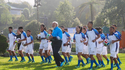 PM Modi joins youth for friendly football game in Gangtok during Sikkim visit; Shares photos. india news
