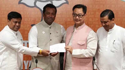 ‘To serve the youth and countrymen’ Leander left TMC, joined BJP. india news