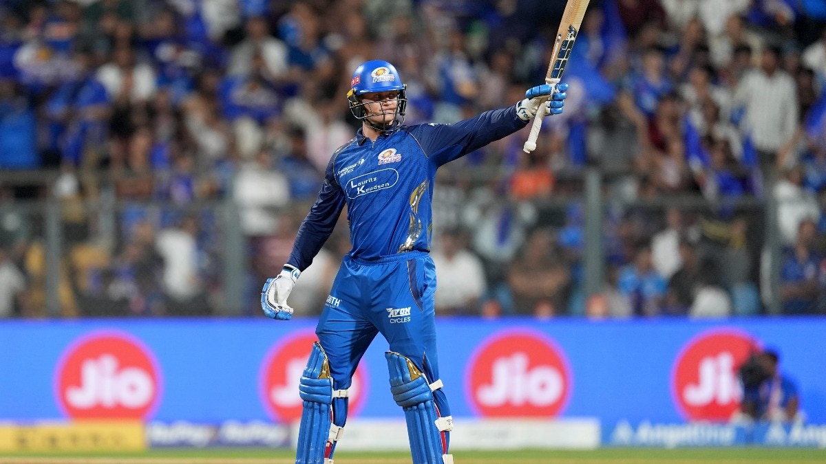 MI vs SRH: Ryan Rickelton troubles SRH bowlers, hits first IPL century