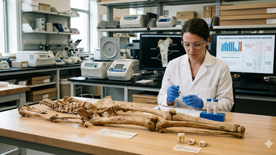 Scientists trace ancient diseases from bones, teeth and DNA evidence.