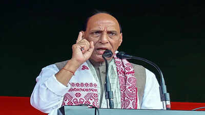 Rajnath said, BJP restored peace in Assam, gave impetus to development. india news