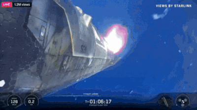 WATCH: SpaceX Starship catches fire in massive explosion in Indian Ocean after test flight