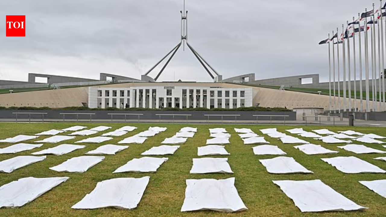 66 body bags on the lawn of Australian Parliament: There is a clear message behind it