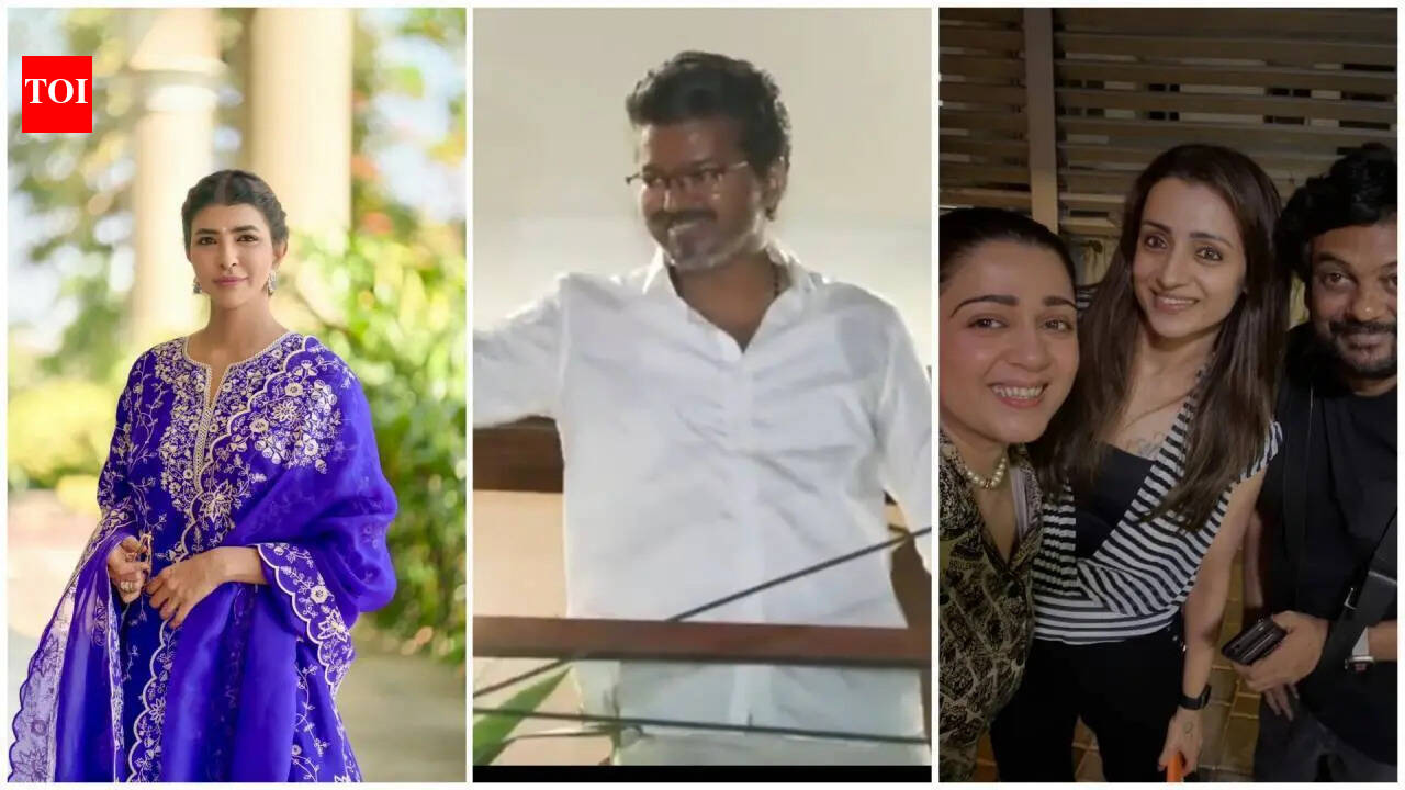 Charmme Kaur calls Trisha Krishnan ‘lucky mascot’ after Vijay wins Tamil Nadu elections; Lakshmi Manchu calls for ‘double celebration’. tamil movie news