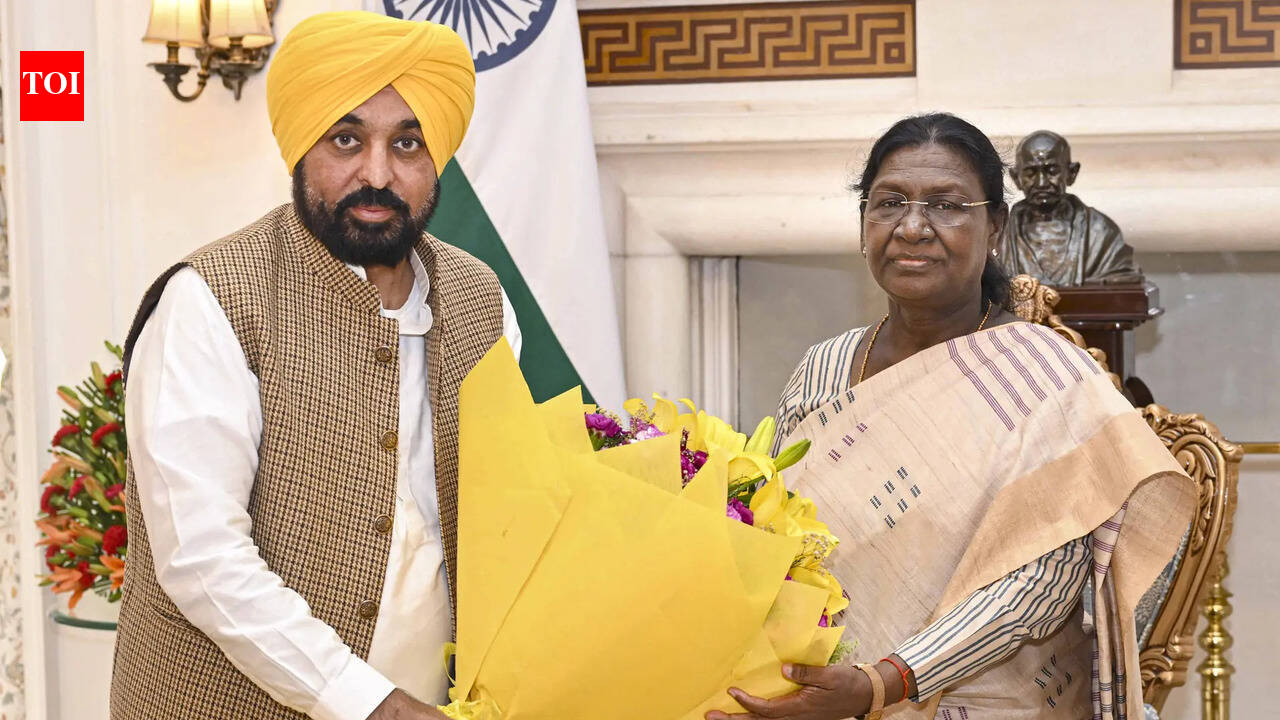 Bhagwat Mann meets President Murmu, demands action against 6 former AAP MPs. india news