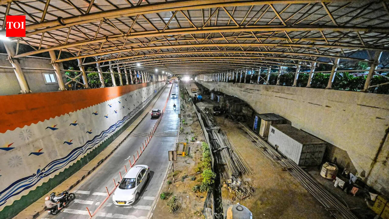 After delay, light at the end of Pragati Maidan tunnel delhi news