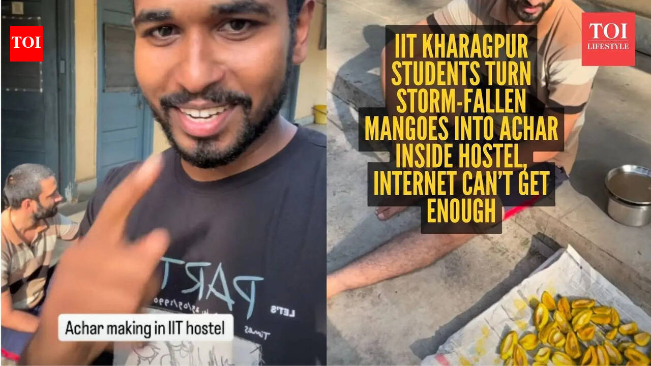 Storm hits IIT Kharagpur, students inside hostel convert mangoes fallen by the storm into pickles – Internet says ‘Sarva Gun Sampan’