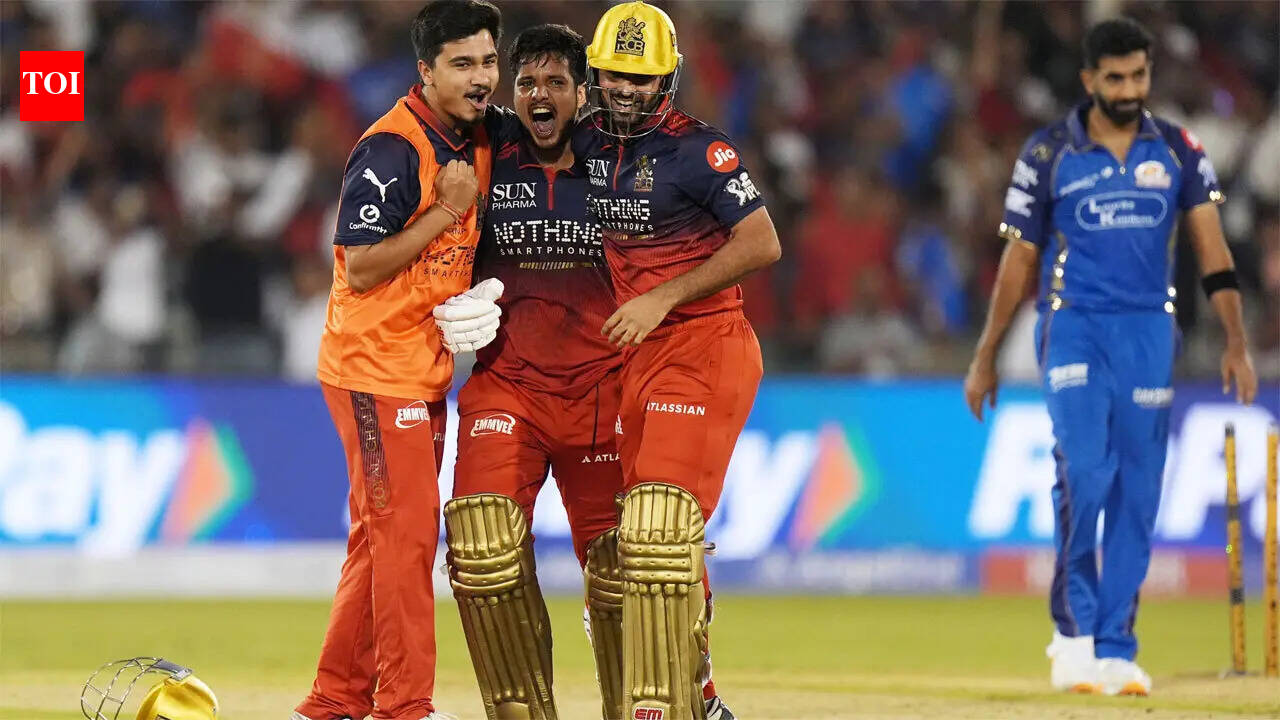 IPL 2026: RCB oust Mumbai Indians with thrilling last-ball win. cricket news