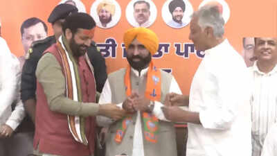 Another blow to AAP: Punjab CM Bhagwant Mann’s cousin Gyan Singh Mann joins BJP before elections. india news