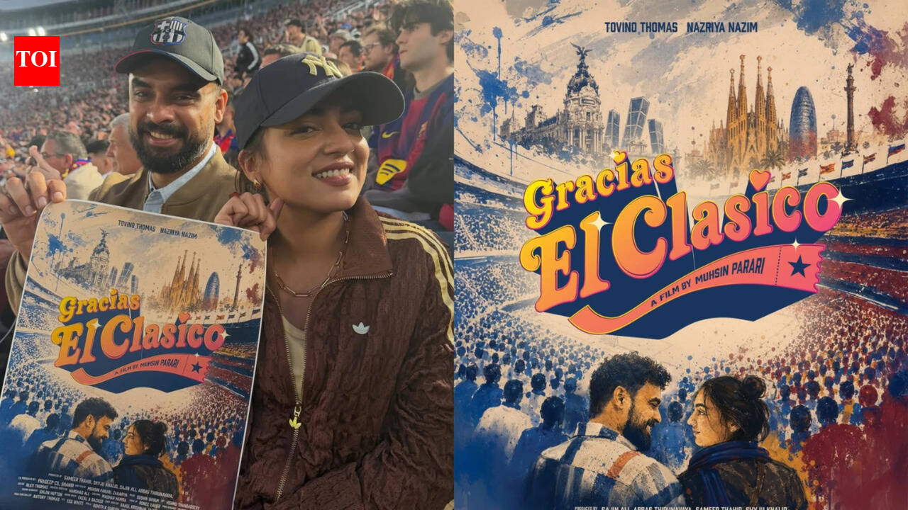 Gracias El Clasico: Tovino Thomas and Nazriya Nazim launch the film titled ‘Gracias El Clasico’ on El Clasico match.