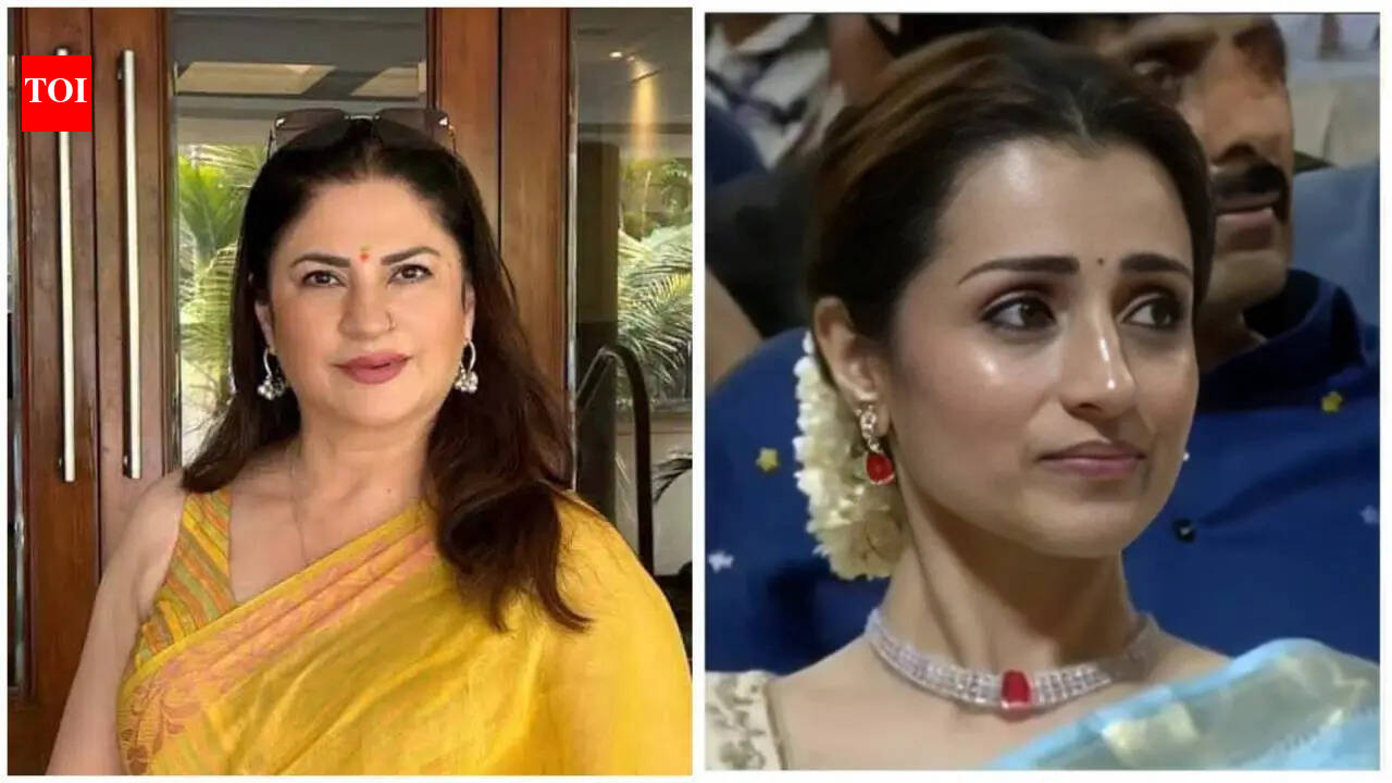 Kunika Sadanand defends Trisha Krishnan amid trolling over emotional moment at Thalapathy Vijay’s swearing-in ceremony.